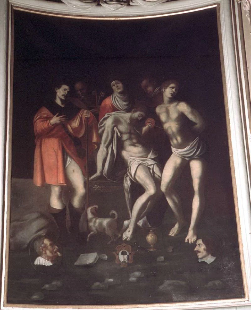 Pietà con santi Pietro e Sebastiano e Rocco e donatori